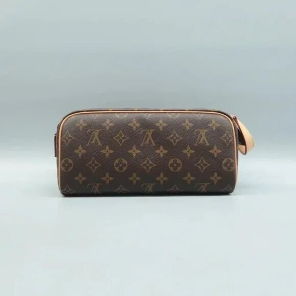 100% Authentic Louis Vuitton Brown Monogram Canvas Clutch Bag 1352-081524 - Picture 2 of 12
